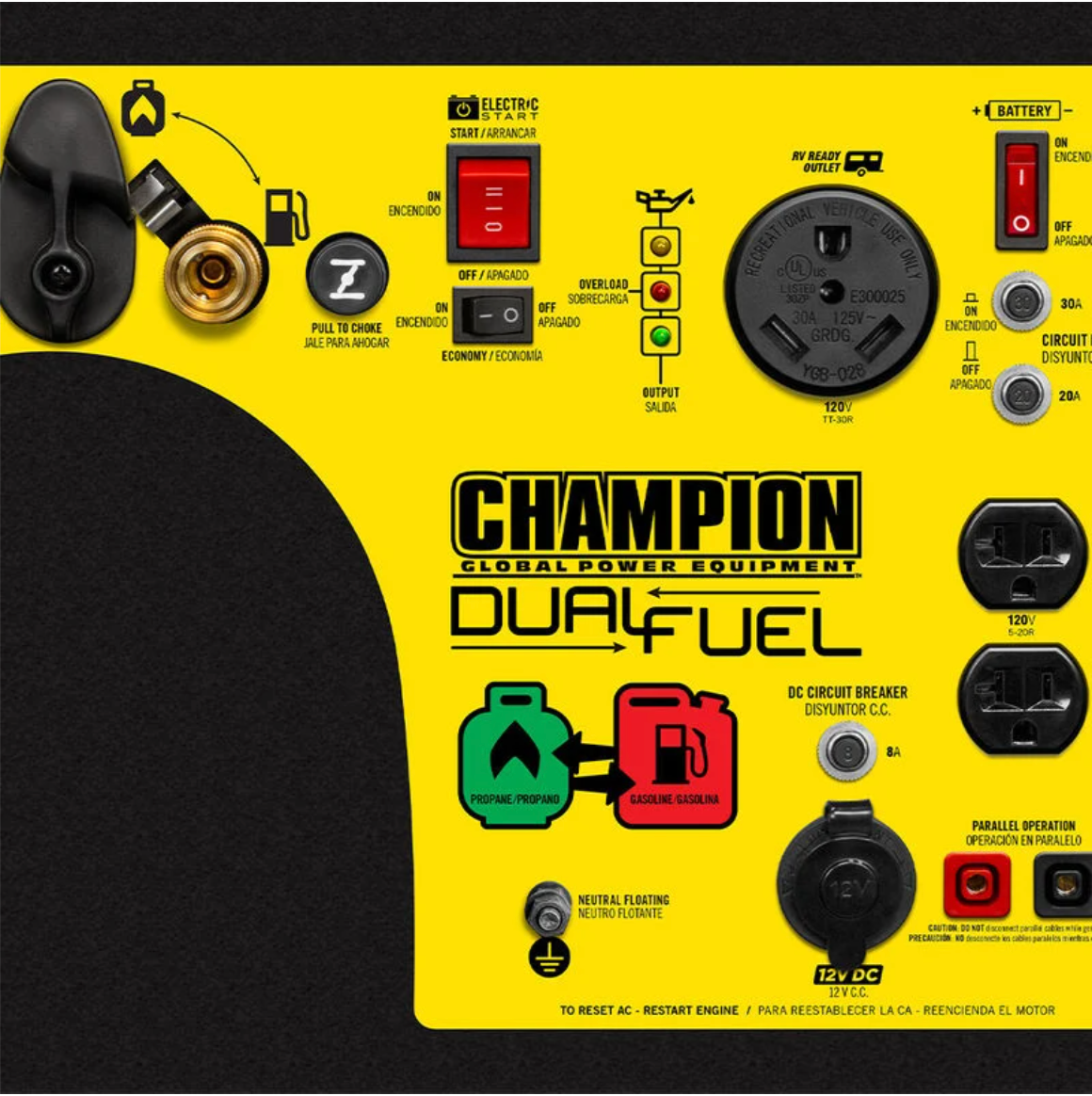 Champion Dual Fuel Generator Rental